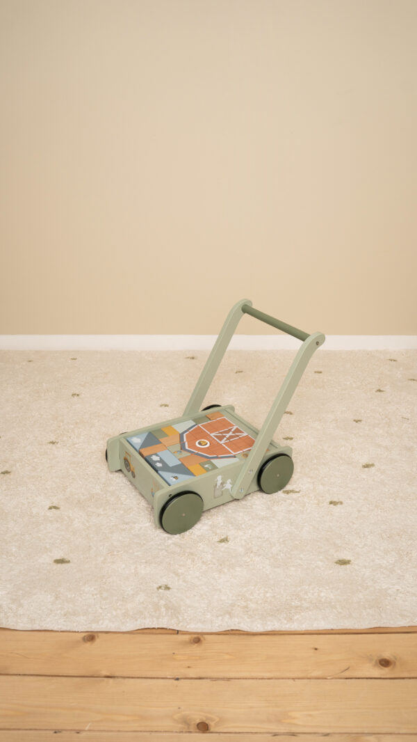 Baby Walker - Carrellino primi passi con costruzioni FSC Little Farm